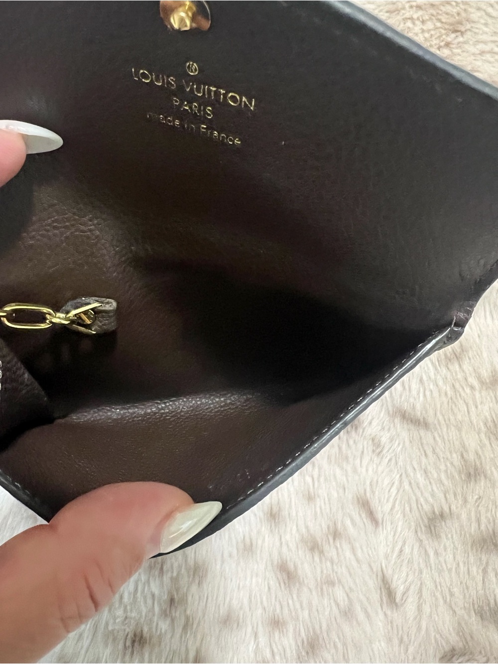 Louis Vuitton Monogram Empreinte Key Pouch / Key Holder Wallet Brown Leather - Picture 2 of 5